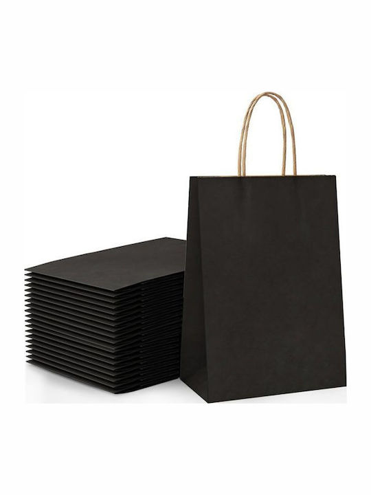 +Efo Paper Bag for Gift Black 16x8x22cm.