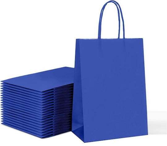 +Efo Paper Bag for Gift Blue 26x12x33cm. 25pcs