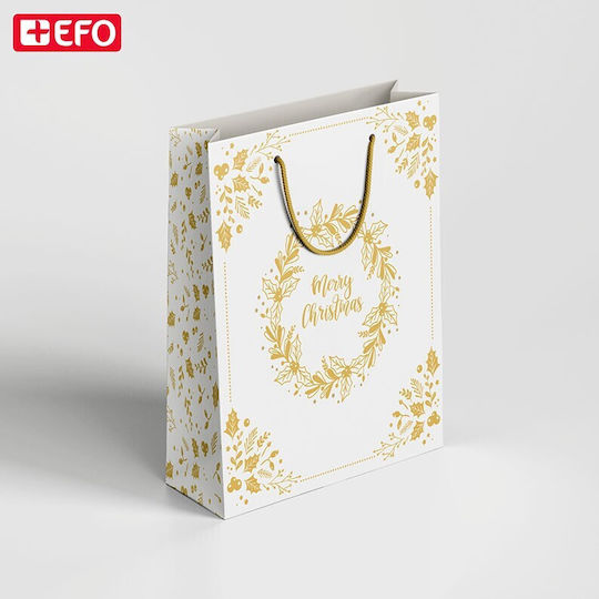 +Efo Christmas Bag for Gift White 32x42cm. 12pcs