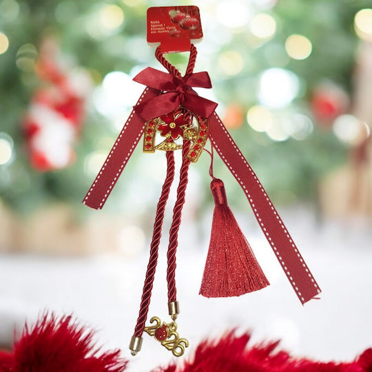 ShuShu Hanging Lucky Charm Horseshoe Red 2026 1pcs