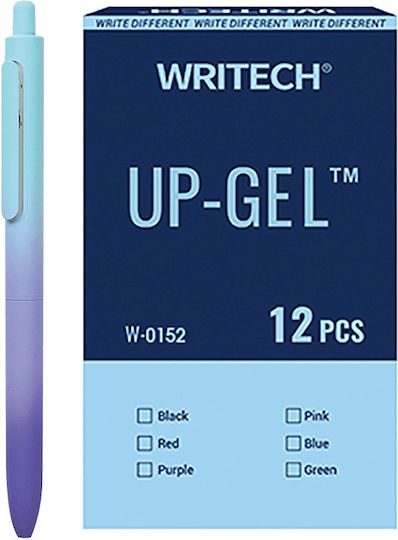Aurora Stift Gel 0.7mm Blau mit Blau Tinte 12Stück