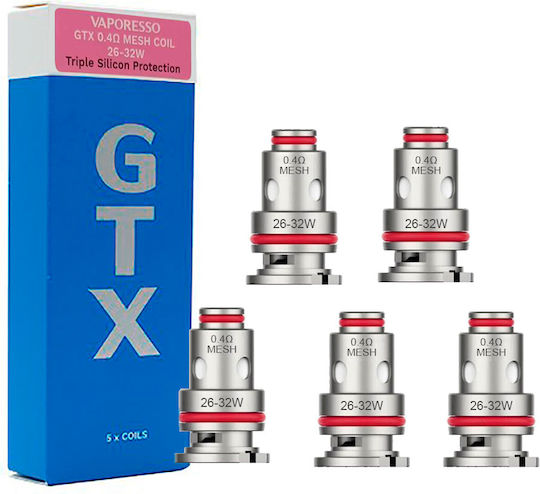 Vaporesso Gtx Meshed Coil Electronic Cigarette Resistance 0.4ohm (DL) 5pcs