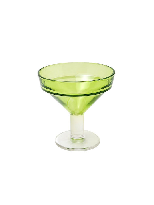 Espiel Impilabile Eisschüssel Rund Glas Green mit Durchmesser 13cm