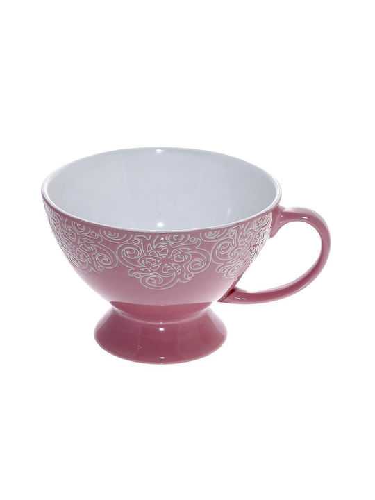 Espiel Vienna Müslischüssel Rund Keramik Pink mit Durchmesser 13.3cm