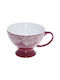 Espiel Vienna Müslischüssel Rund Keramik Bordeaux mit Durchmesser 13.3cm