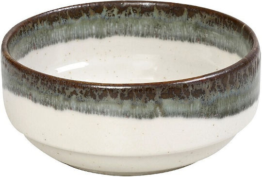 Espiel Essentials Serving Bowl Round Ceramic Green with Diameter 12cm