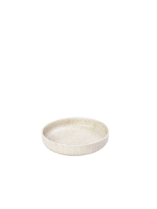 Espiel Gobi Dip-Schüssel Rund aus Porzellan Gobi White Sand mit Durchmesser 13.5cm