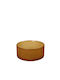 Espiel Caprice Serving Bowl Round Glass Yellow with Diameter 15cm