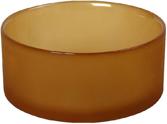Espiel Caprice Servierschüssel Rund Glas Gelb mit Durchmesser 15cm