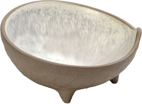 Espiel Spirit Serving Bowl Round Beige with Diameter 18cm 2pcs