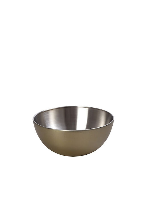 Espiel Serving Bowl Round Inox Gold with Diamet...