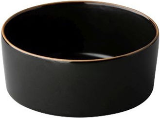 Ready Bol de Servire Rotund Ceramică Negru cu Diametru 12buc