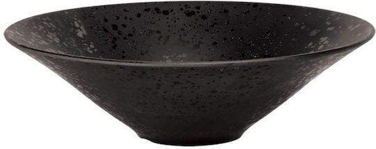 Ready Serving Bowl Round made of Melamine Black with Diameter 26cm