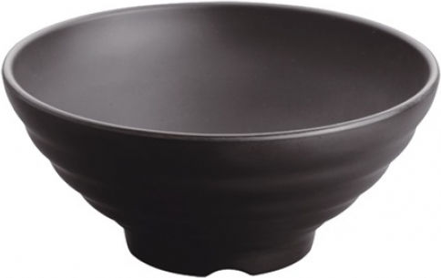 Ready Servierschüssel Rund aus Melamin Schwarz mit Durchmesser 18.6cm