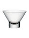 Bormioli Rocco Ice Cream Serving Bowl Round Glass Black with Diameter 13cm