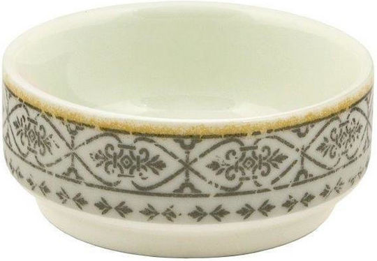 Oriana Ferelli Serving Bowl Round made of Porcelain Beige with Diameter 6.5cm