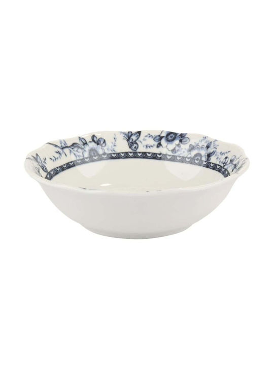 Oriana Ferelli Cereal Serving Bowl Round made of Porcelain Blue with Diameter 16.5cm 4pcs