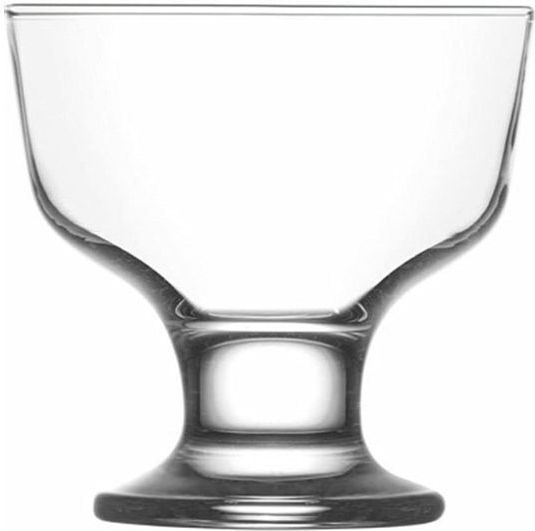 Gurallar Ice Cream Serving Bowl Round Glass with Diameter 9.8cm