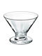Borgonovo Ice Cream Serving Bowl Round Glass Transparent with Diameter 8.5cm