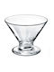 Borgonovo Ice Cream Serving Bowl Round Glass Transparent with Diameter 9.5cm