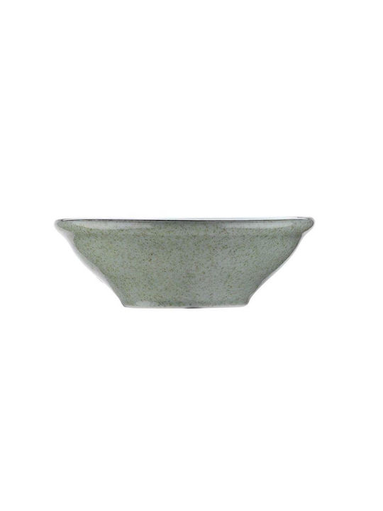 Max Home Mood ColorX Servierschüssel Rund aus Porzellan Green mit Durchmesser 16cm