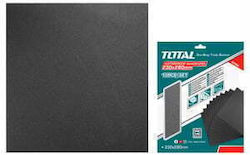 Total Φύλλο Λείανσης Απλό Κ150 / K150 230x280mm Σετ 10τμχ