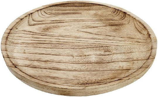 Espiel Holz Rund Serviertablett in Braun Farbe 20x20x2.5cm XYP212 1Stück
