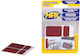 Pb1000 Set Double-Sided Acrylic Adhesive Tapes 4 Pieces 2x 29mm X 42mm 2x 29mm X 16mm Black