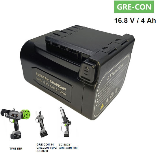 GRE-CON Werkzeugbatterie Lithium 16.8V mit Kapazität 4Ah