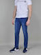 Men's Jeans Pants with Slim Fit Blue