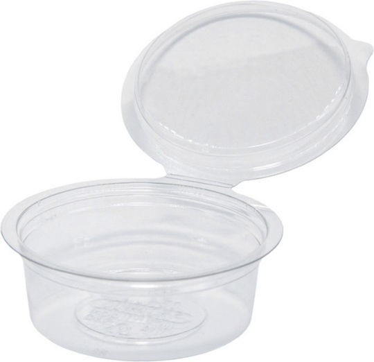 Salad Bowl 400ml Cylindrical Transparent PET Embedded Lid Olipack 401 45171 480 Pieces