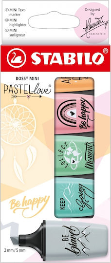 Stabilo Boss Mini Pastel Love Маркер за Подчертаване 5мм Pastel Love 2.0 St07/05-29-10