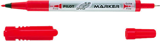 Pilot Marker Pen Μαρκαδόρος για CD/DVD Red 2mm