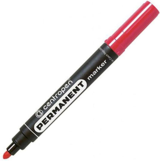 Centropen 8566 Ανεξίτηλοι Μαρκαδόροι Red 8566 Σετ 10τμχ