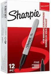 Sharpie Fine Dauerhafte Marker Schwarz Set 12Stücke