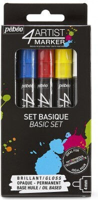 Pebeo Permanent Marker 4mm Multicolour 22-