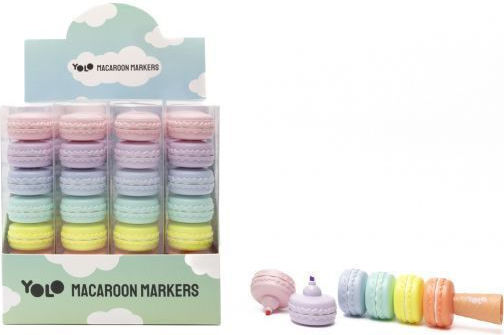 Yolo Macaron Μαρκαδόροι Υπογράμμισης Macaron Σετ 6 χρώματα