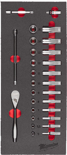 Milwaukee Set Ratchet 1\4" 26pcs