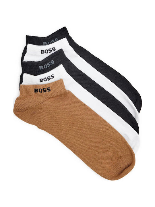 Boss Ανδρικές Κάλτσες Beige/White/Black 5Pack Boss Ανδρικές Κάλτσες Beige/White/Black 5Pack