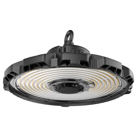 Bot Lighting Φωτιστικό Καμπάνα 150W Φυσικό Λευκό 21000lm με Ενσωματωμένο LED Μαύρο Ø31xΥ16cm