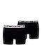 Herren Boxershorts Schwarz 2Packung