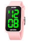 Skmei Digital Women's Watch with Pink Rubber Strap