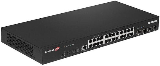 Edimax GS-5424LX Gestionat L2 Switch cu 24 Porturi Gigabit (1Gbps) Ethernet și 4 Porturi SFP