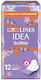 Lines Idea Sottile Absorbent Sanitary Pads 12pcs