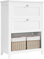 Vasagle Dulap De Baie 30x60x80cm Alb BBC545W02