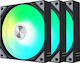 Tryx ROTA SL Reverse Blade Case Fan 120mm (1850rpm) με ARGB Φωτισμό 3τμχ