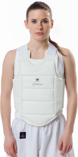 Karate Chest Protector Tokaido Body Guard WKF White