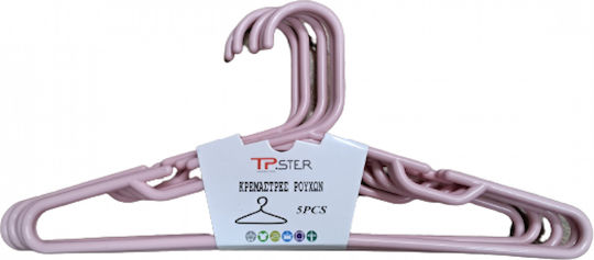Dunya Child Clothes Hanger Pink 05200 5pcs