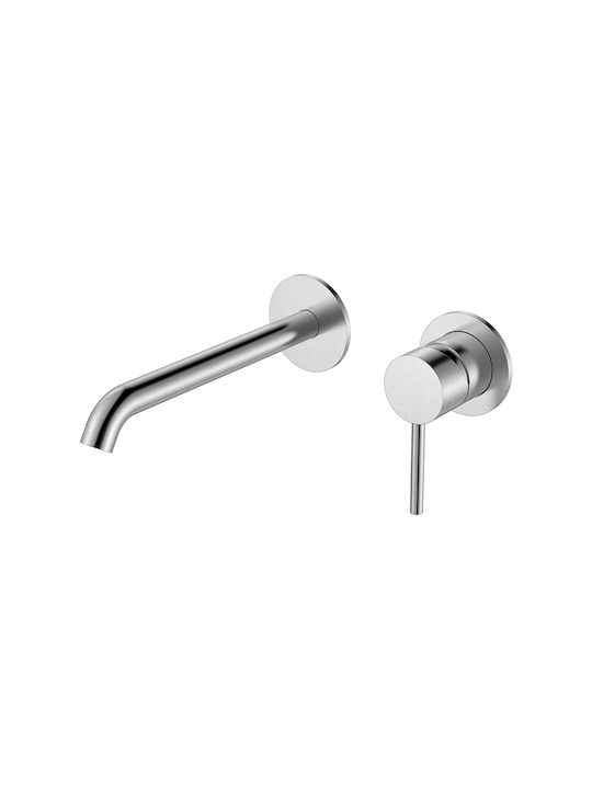 Orabella Built-in Faucet Mixer for for Bathroom Sink Gray