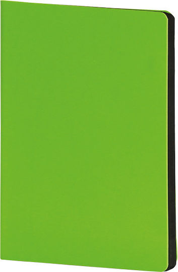Flexy Pyrographic Leatherette Notebook A5 Ruled Green